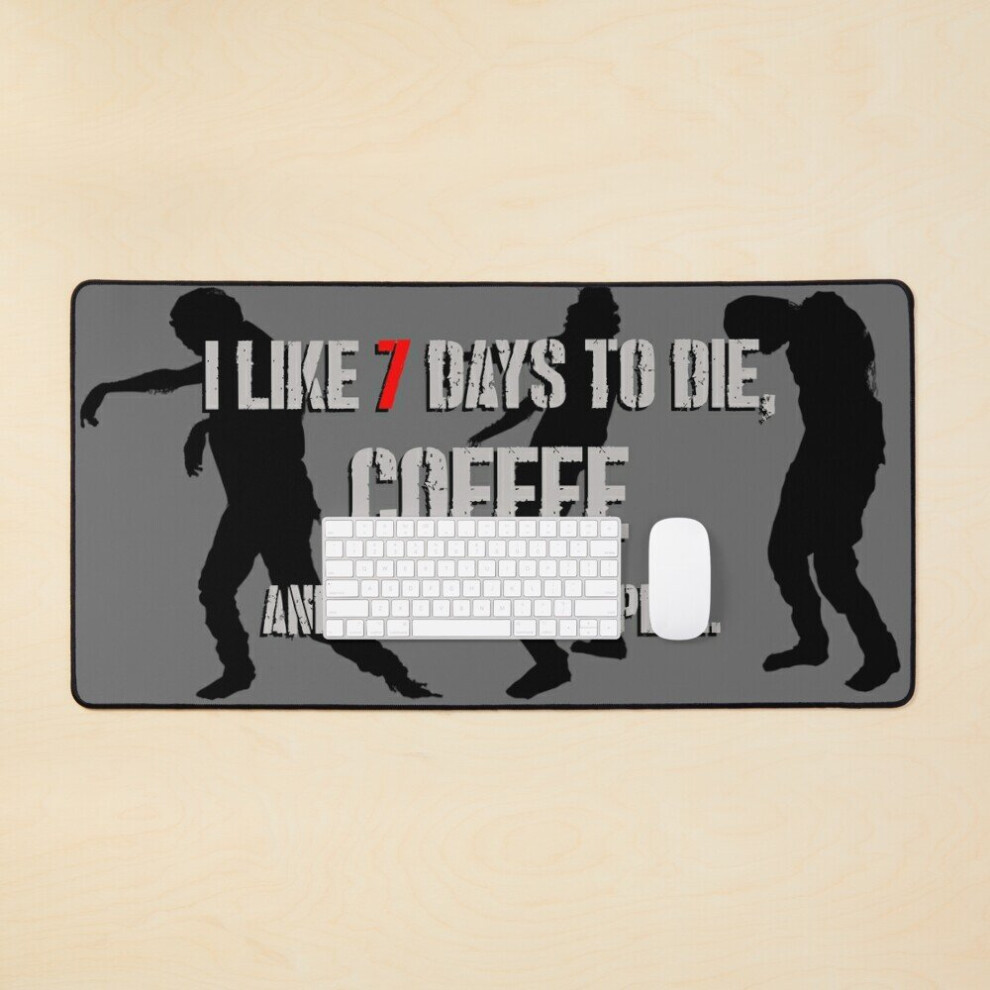 Desk Mat 7 Days To Die Coffee Large Gaming Mouse Pad 35X16 Inch 7802738348934