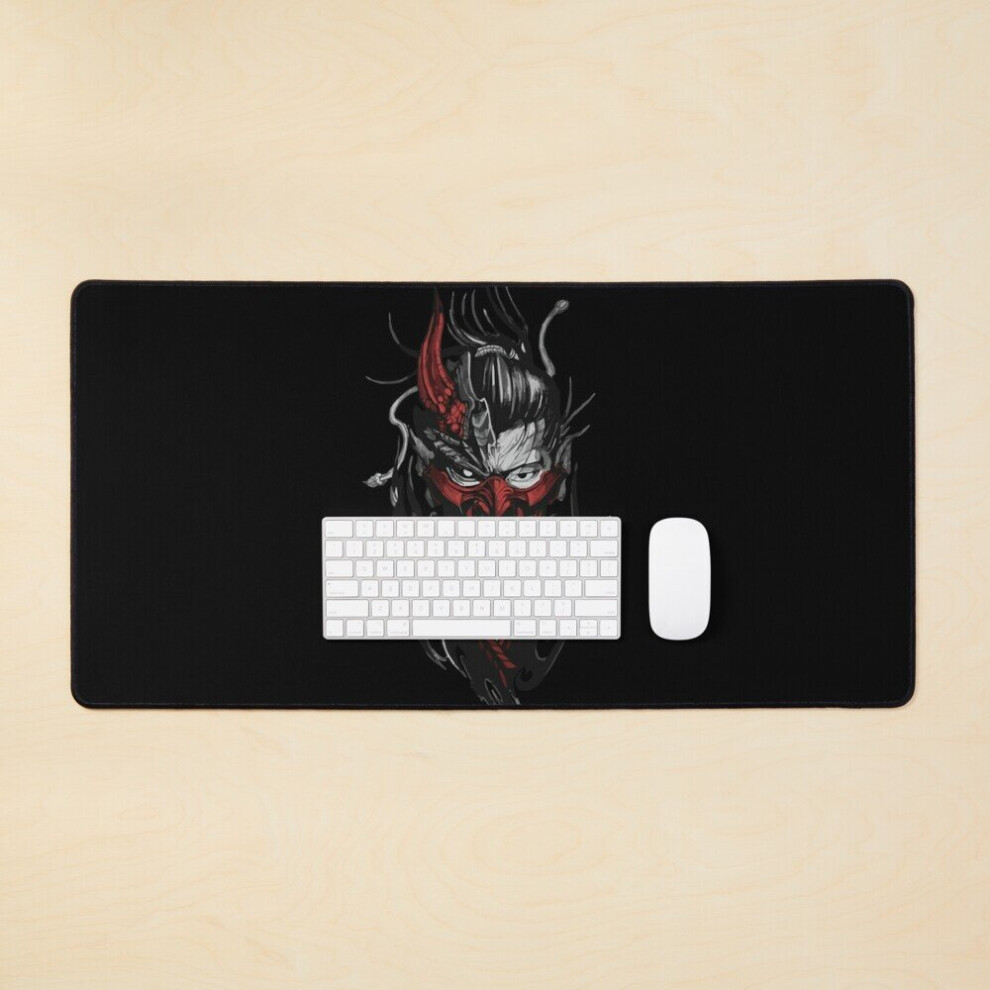 Desk Mat Materialization Of An Oni Large Gaming Mouse Pad 35X16 Inch 7802738363913
