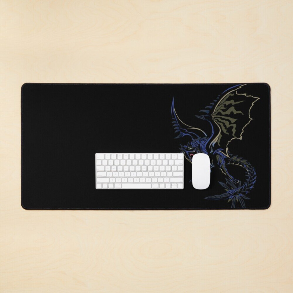 Desk Mat Azure Rathalos - Monster Hunter World Large Gaming Mouse Pad 35X16 Inch 7802738317497