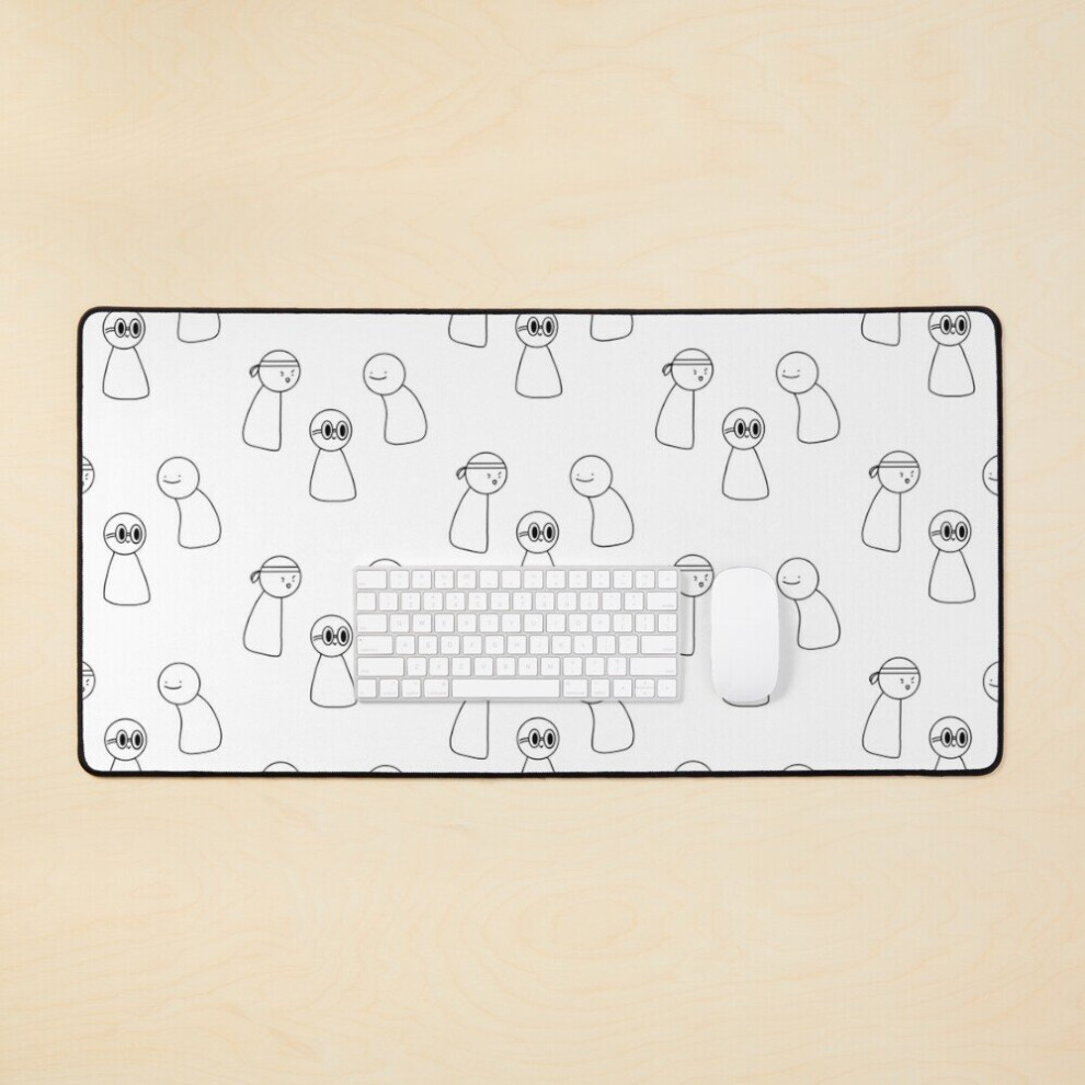 Desk Mat Dream Team Minimalist Blob Design Large Gaming Mouse Pad 35X16 Inch 7802738405590