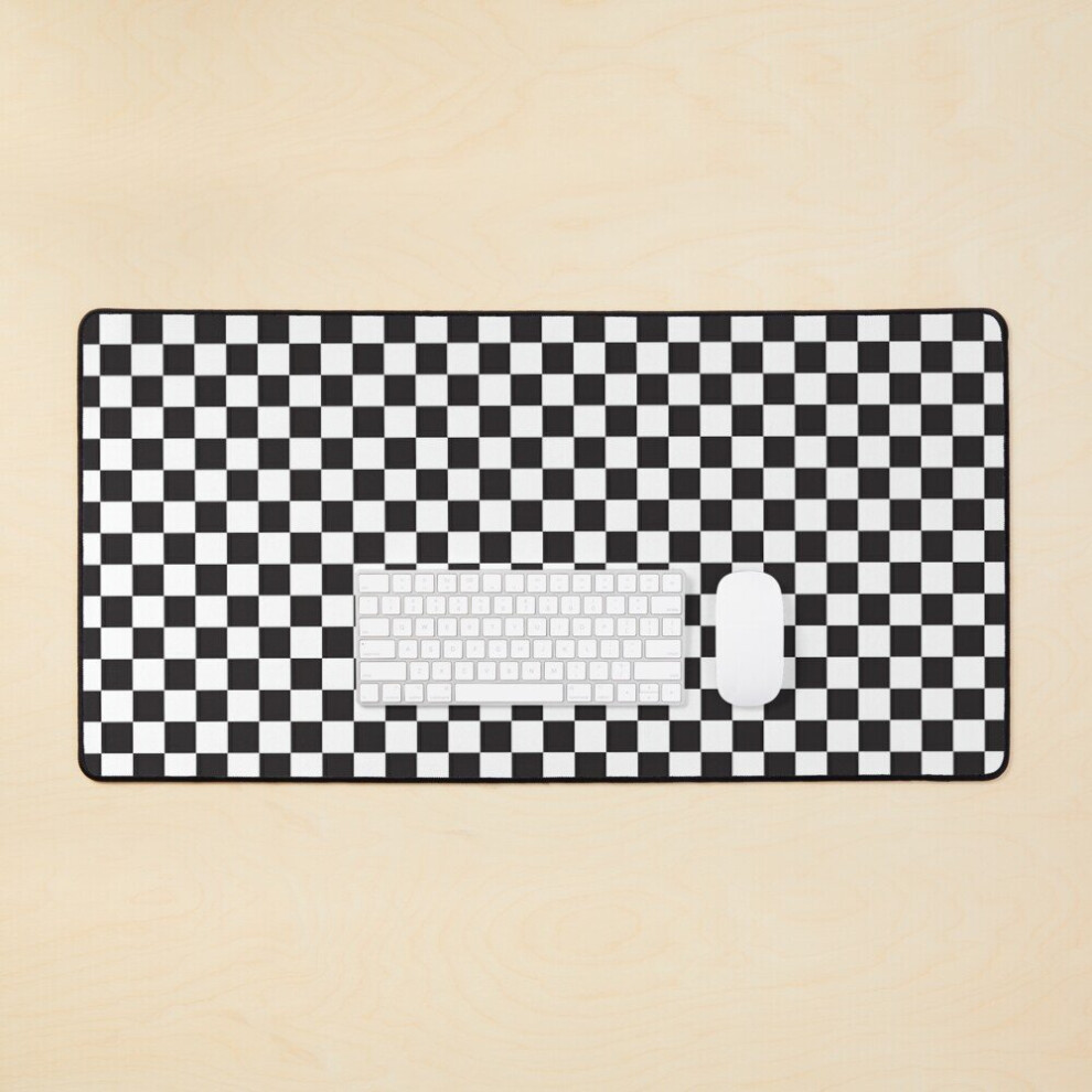 Desk Mat Checkerboard Chess Day Large Gaming Mouse Pad 35X16 Inch 7802738363265
