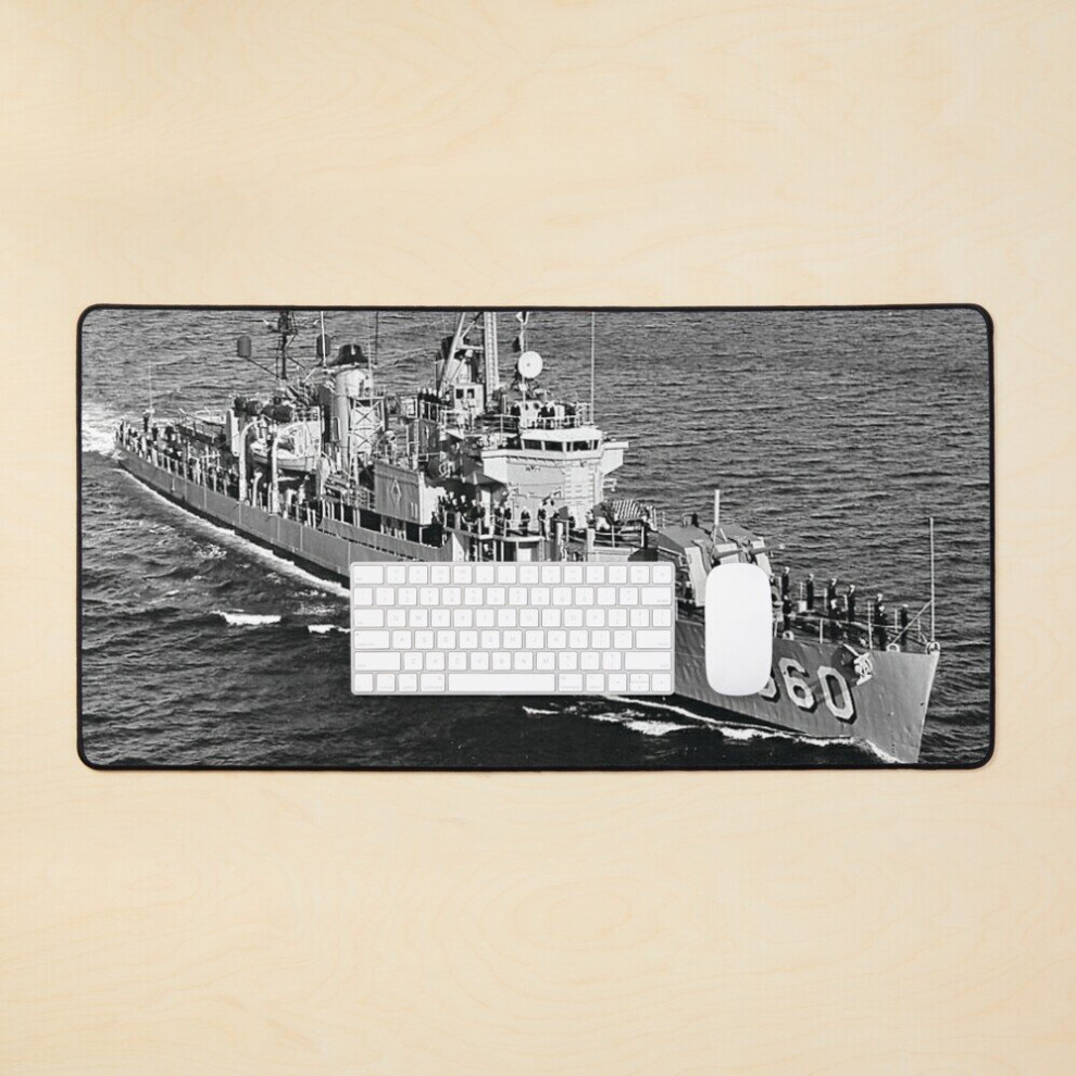 Desk Mat Uss Mccaffery (Dd-860) Ship's Store Large Gaming Mouse Pad 35X16 Inch 7802738381207