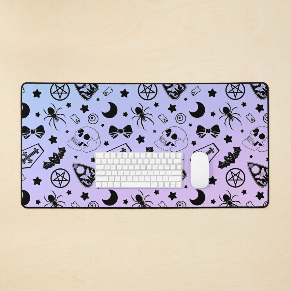 Desk Mat Pastel Goth Pattern (5) Large Gaming Mouse Pad 35X16 Inch 7802738327588