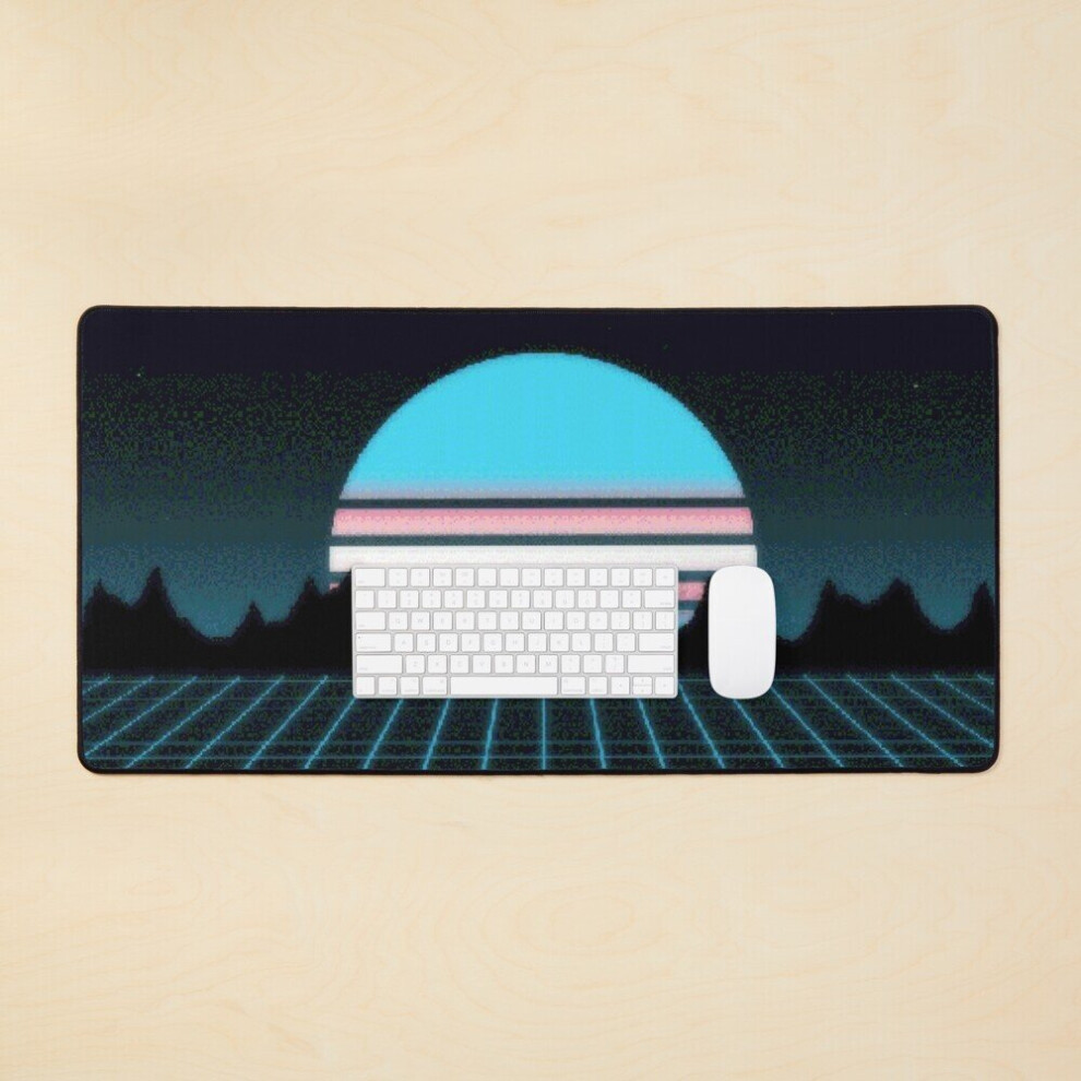 Desk Mat Trans Vaporwave Large Gaming Mouse Pad 35X16 Inch 7802738351750