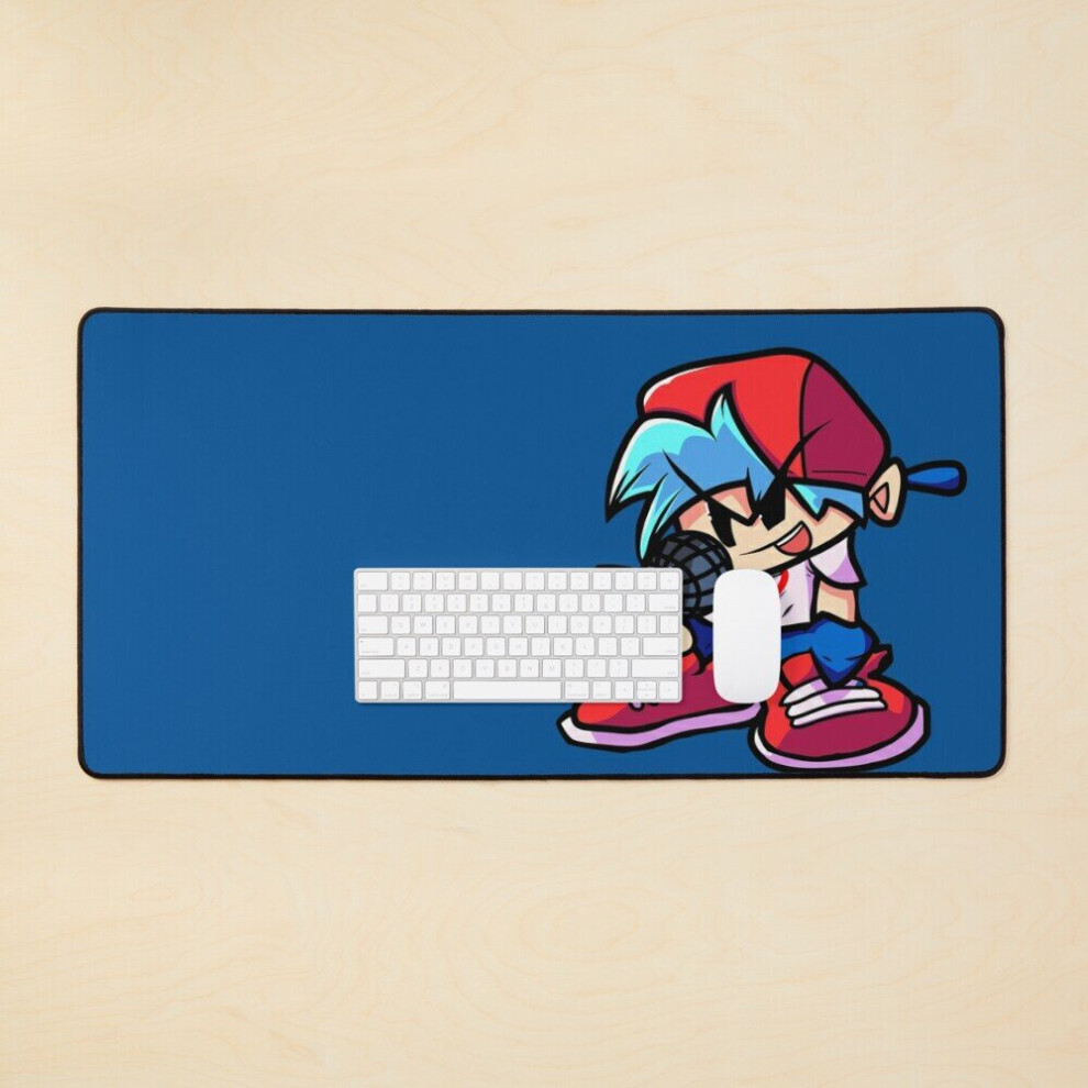 Desk Mat Boyfriend Fnf Detailed Version Large Gaming Mouse Pad 35X16 Inch 7802738349832