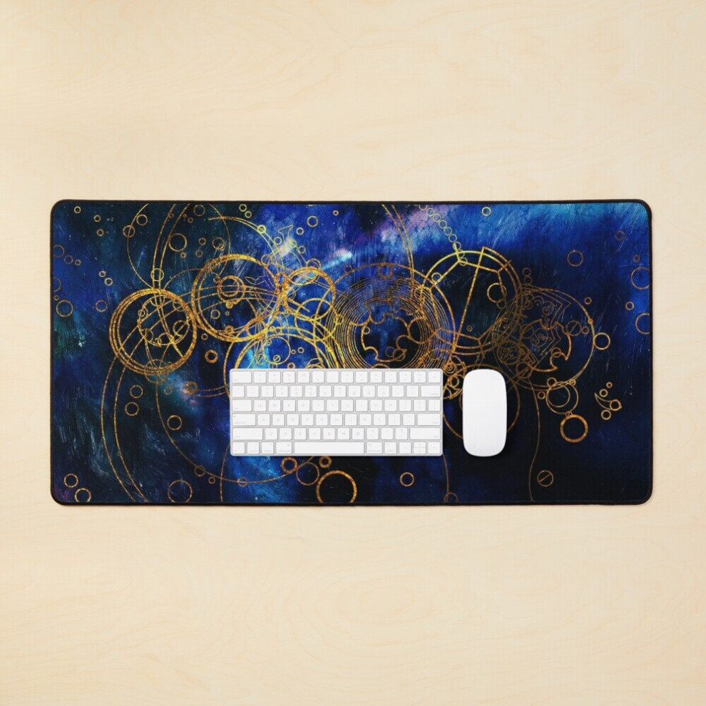 Desk Mat Clockwork Writing Large Gaming Mouse Pad 35X16 Inch 7802738341232