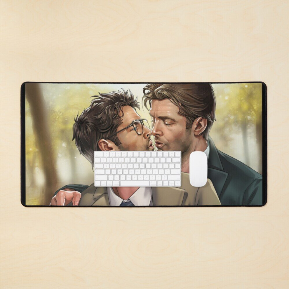 Desk Mat Professor Castiel And Dean Large Gaming Mouse Pad 35X16 Inch 7802738379808