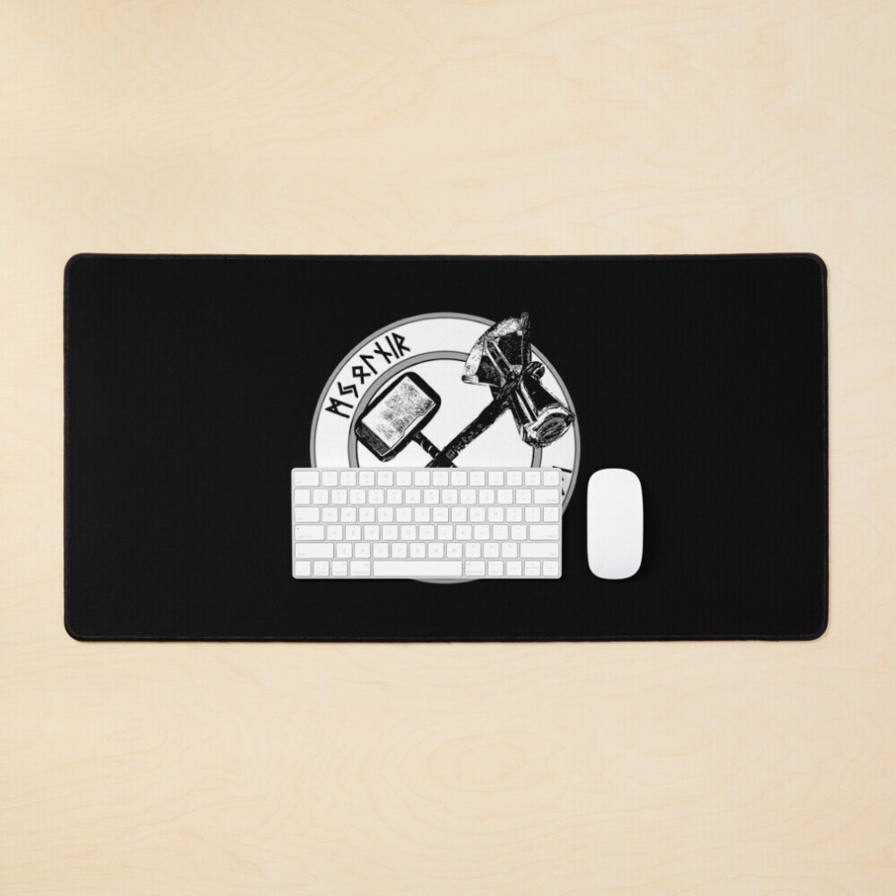 Desk Mat Hammers Of Thor Large Gaming Mouse Pad 35X16 Inch 7802738353587