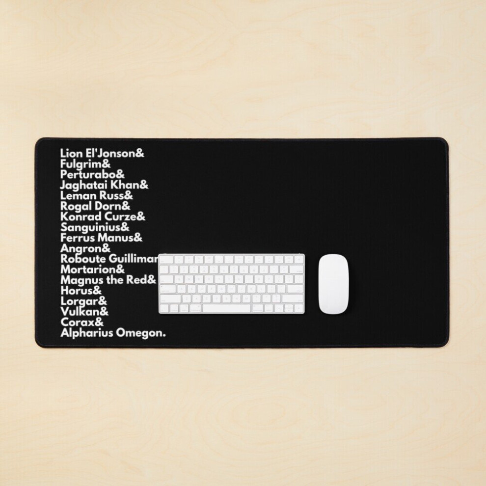 Desk Mat The 20 Primarchs - Emperors Sons 40K Print Large Gaming Mouse Pad 35X16 Inch 7802738361582