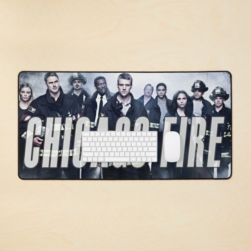 Desk Mat Chicago Fire Large Gaming Mouse Pad 35X16 Inch 7802738364071