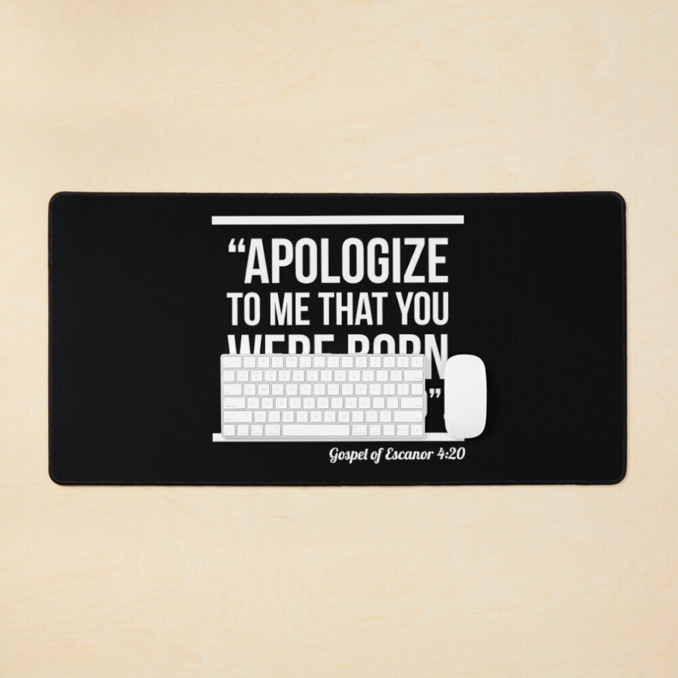Desk Mat Escanor Quote (Anime) Large Gaming Mouse Pad 35X16 Inch 7802738383386