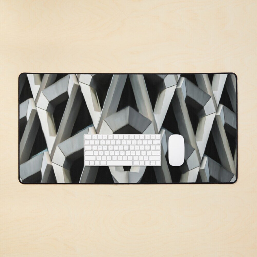 Desk Mat Geo//Cement Large Gaming Mouse Pad 35X16 Inch 7802738377217