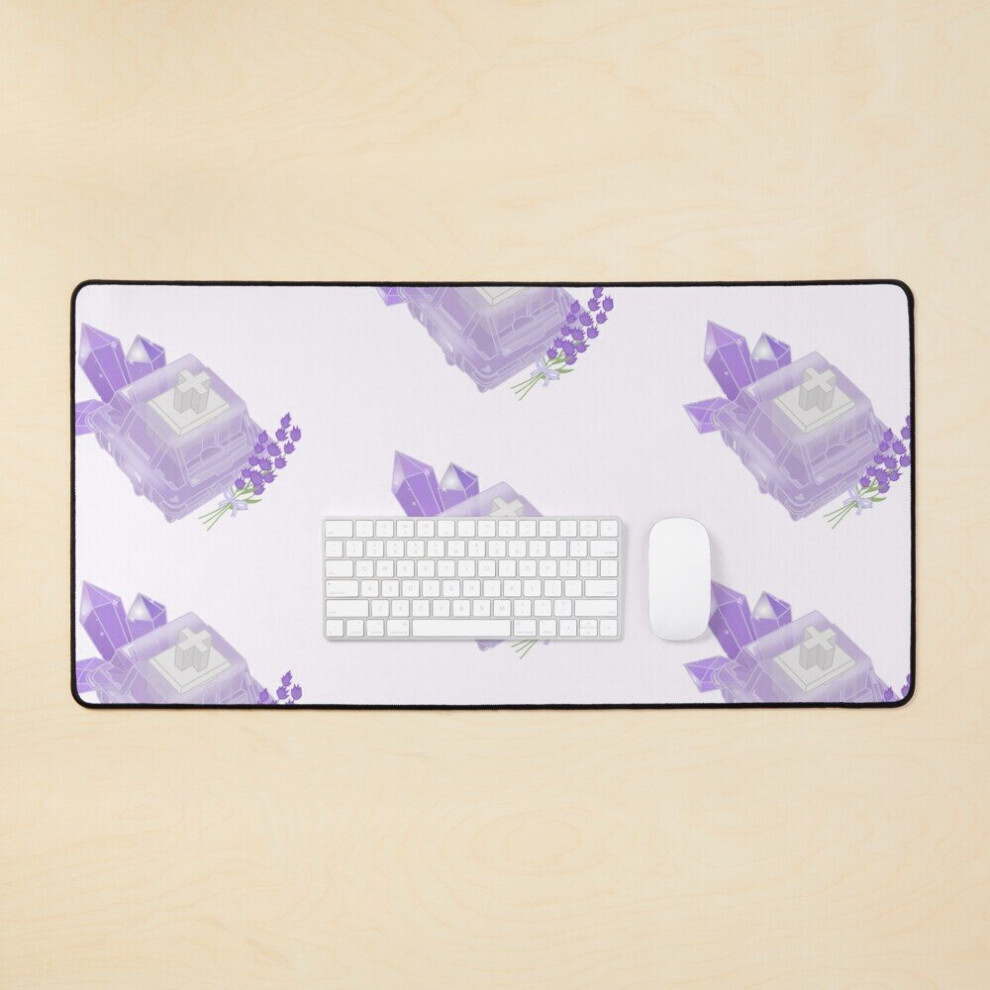 Desk Mat Mechanical Linear Switch Large Gaming Mouse Pad 35X16 Inch Lavender 7802738360141
