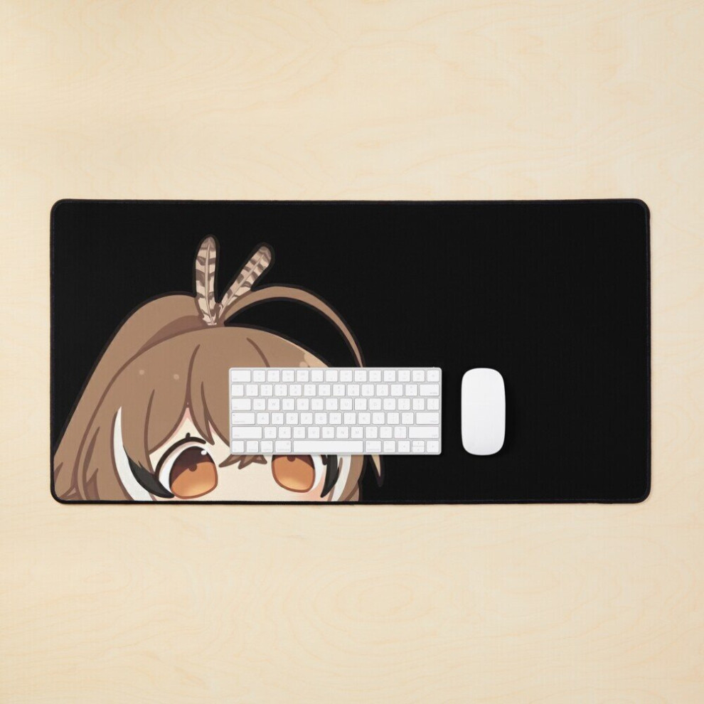 Desk Mat Nanashi Mumei Processing Loading Peeker - Hololive #Holocouncil Large Gaming Mouse Pad 35X16 Inch 7802738361964