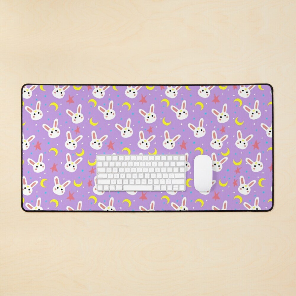 Desk Mat Cute Bunny Large Gaming Mouse Pad 35X16 Inch 7802738391220