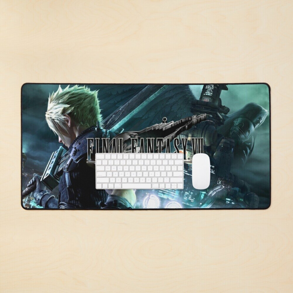 Bearlad Desk Mat Final Fantasy Vii Remake Large Gaming Mouse Pad 35X16 Inch