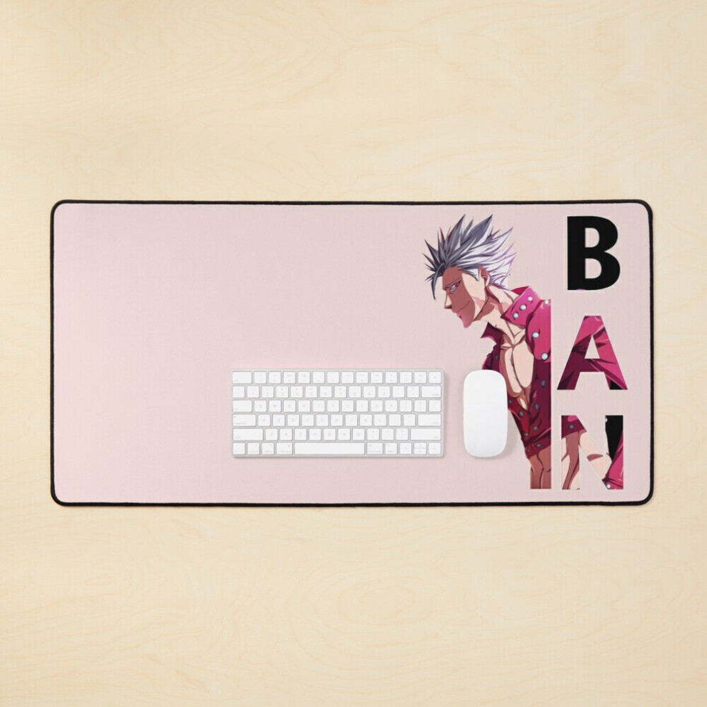 Desk Mat Ban - Seven Deadly Sins (Vanilla Ice) Large Gaming Mouse Pad 35X16 Inch 7802738374421