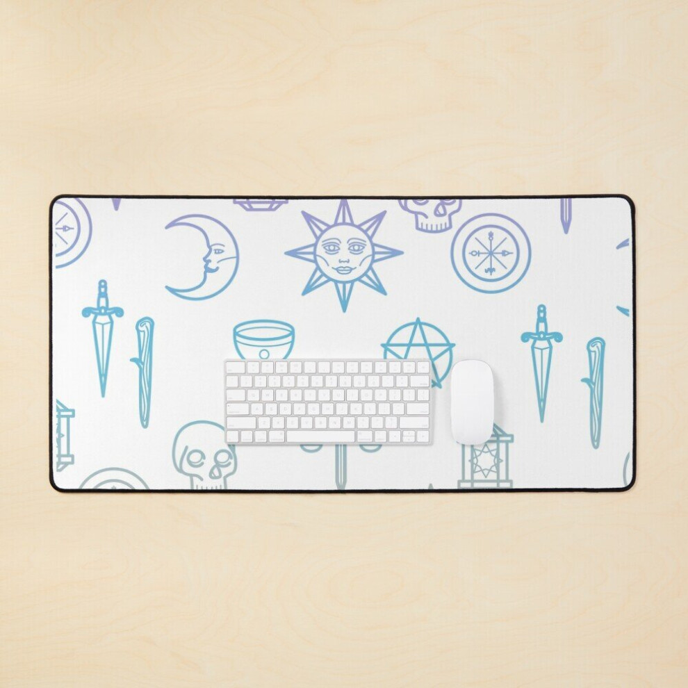 Desk Mat Iridescent Tarot Large Gaming Mouse Pad 35X16 Inch 7802738390773