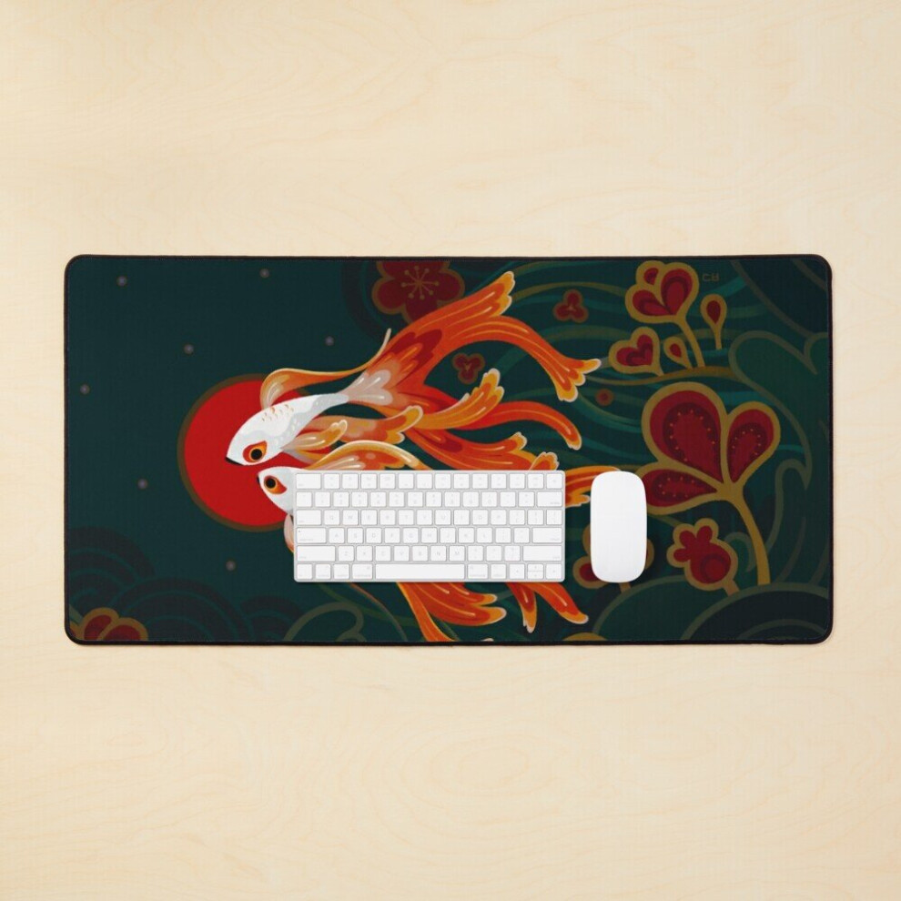 Desk Mat Two Comets Large Gaming Mouse Pad 35X16 Inch 7802738371413