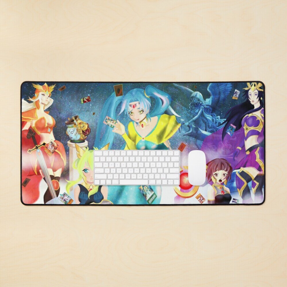 Desk Mat Mischief Of The Time Goddess Large Gaming Mouse Pad 35X16 Inch 7802738377057