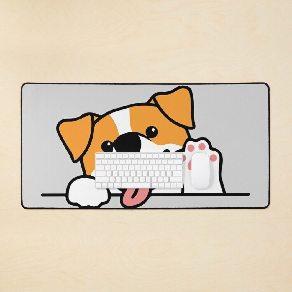 Desk Mat Cute Dog Paw Smile Large Gaming Mouse Pad 35X16 Inch 7802738392111
