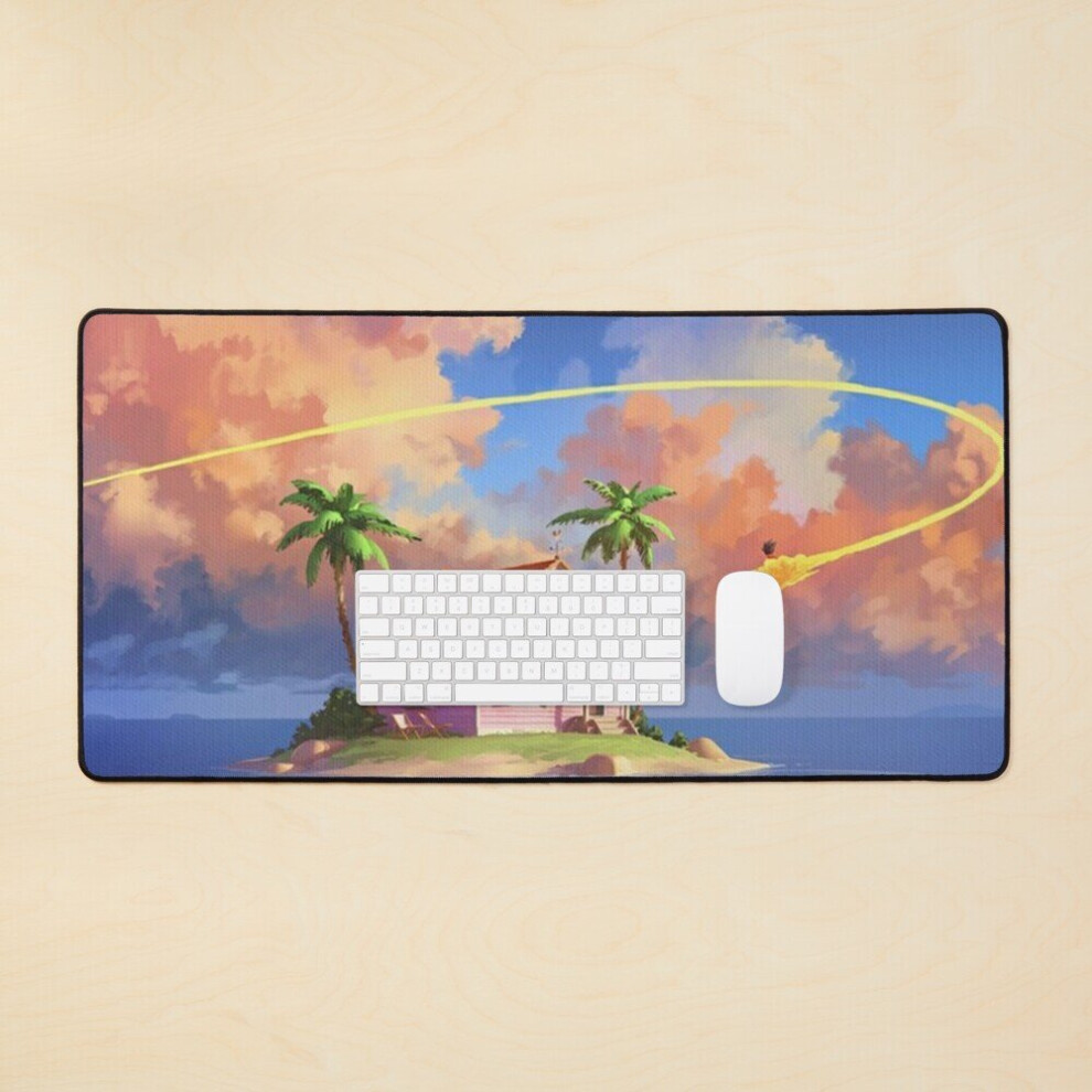 Desk Mat House Island Large Gaming Mouse Pad 35X16 Inch 7802738312751