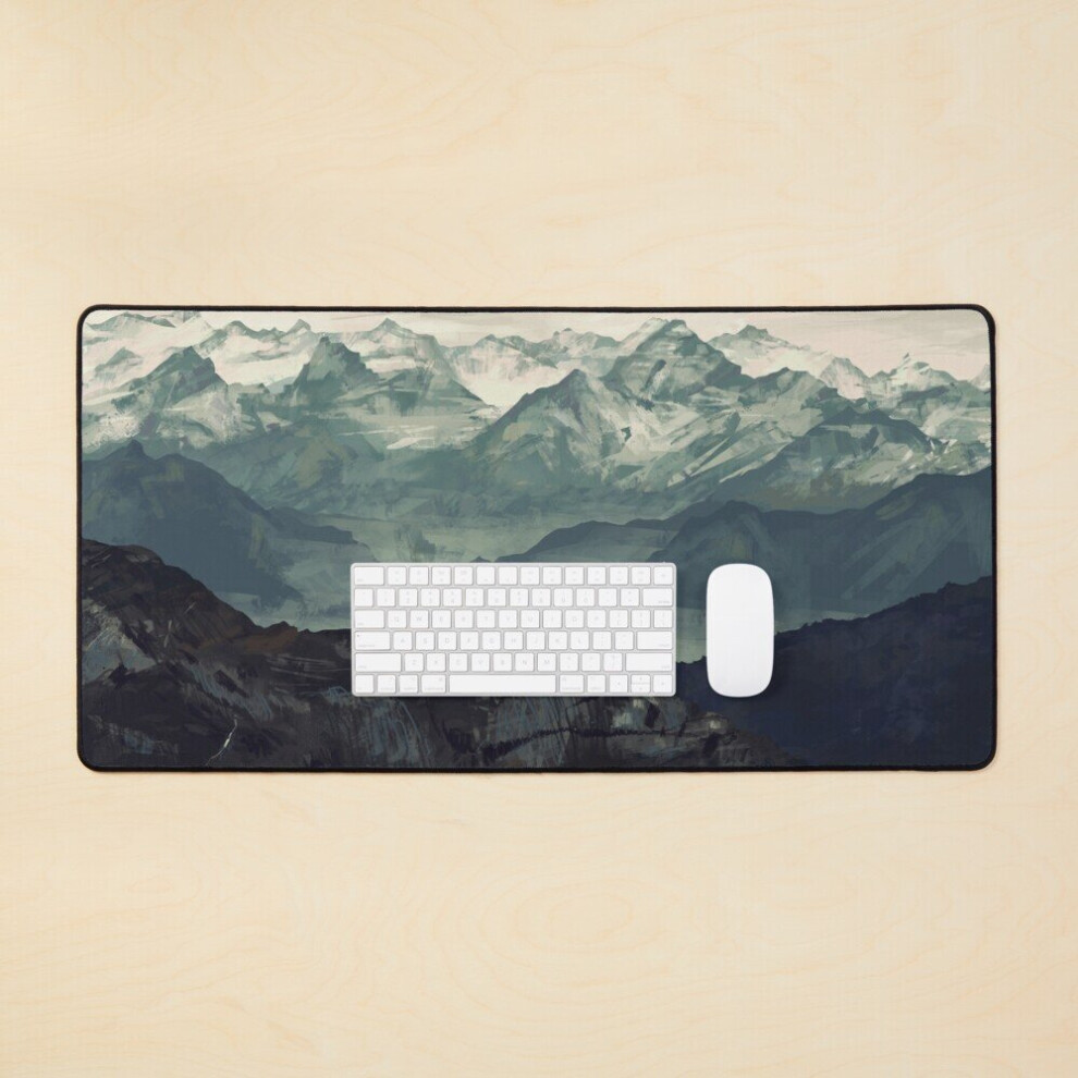 Desk Mat Mountain Fog Large Gaming Mouse Pad 35X16 Inch 7802738310665