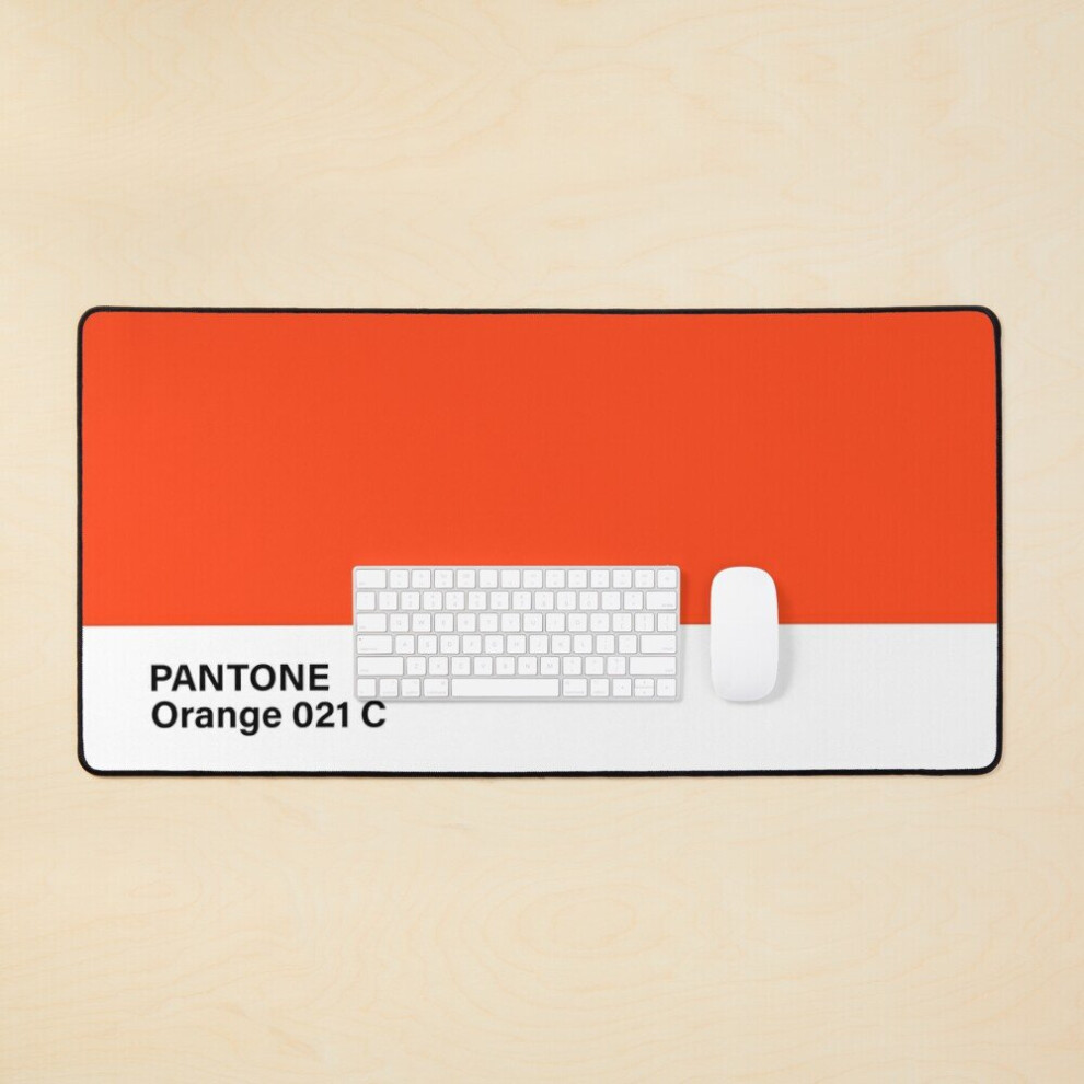 Desk Mat pantone Orange 021 C Large Gaming Mouse Pad 35x16 inch