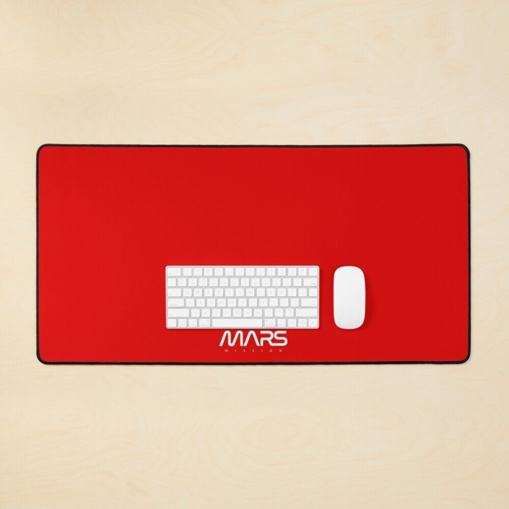 Desk Mat Nasa Mars Mission. Large Gaming Mouse Pad 35X16 Inch Red 7802738408003
