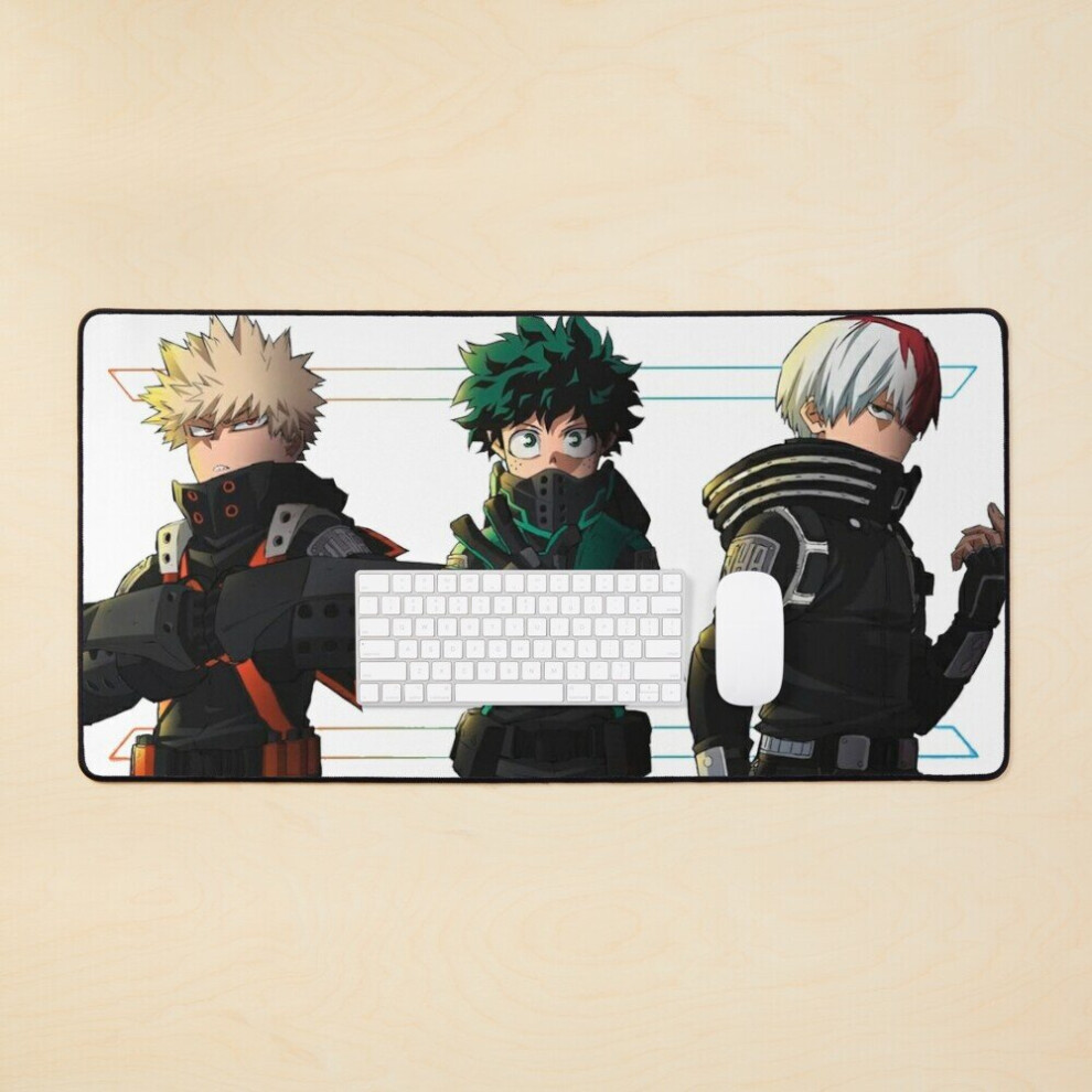 Desk Mat World Heroes Mission Large Gaming Mouse Pad 35X16 Inch 7802738342246
