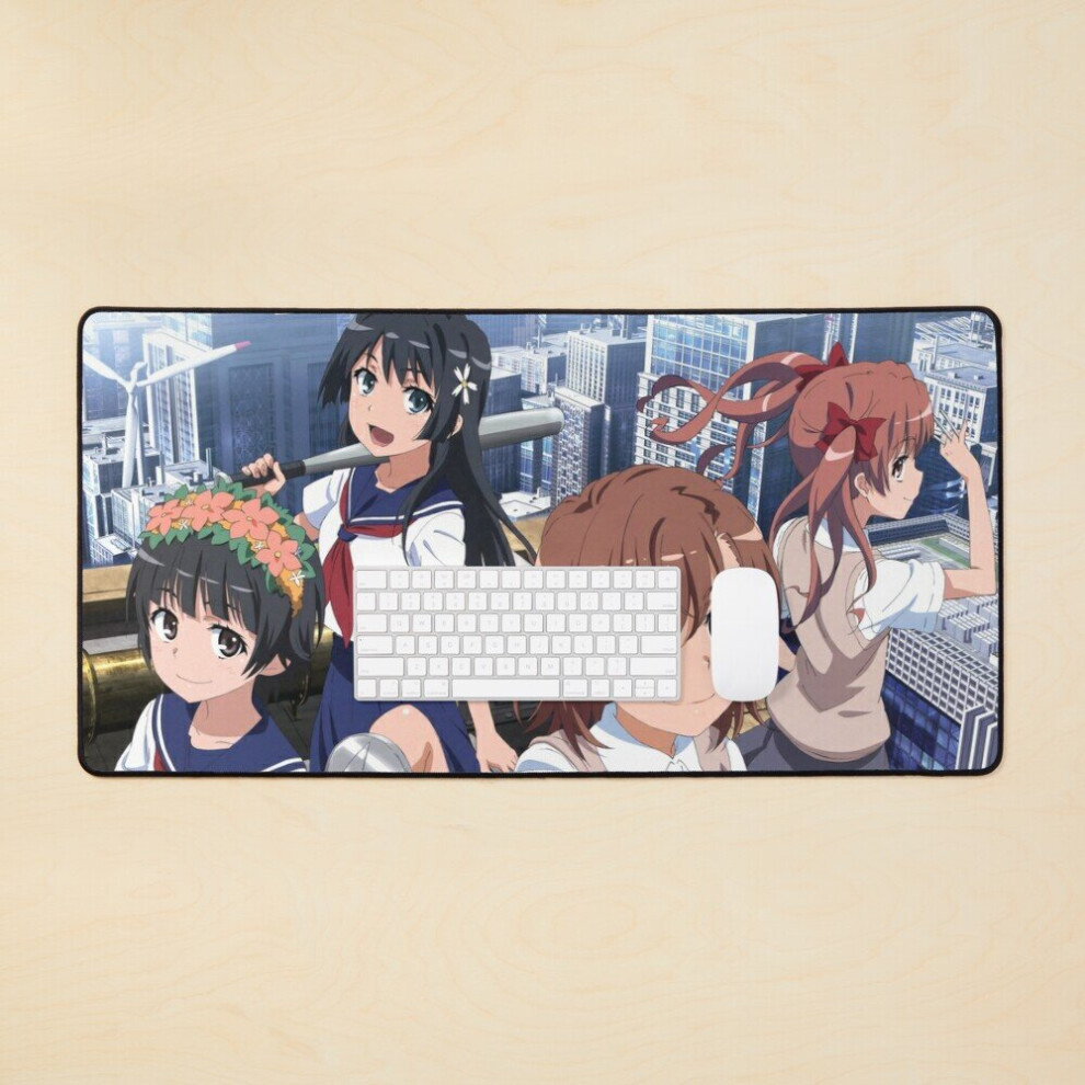 Desk Mat Toaru Kagaku - Group Large Gaming Mouse Pad 35X16 Inch 7802738387735
