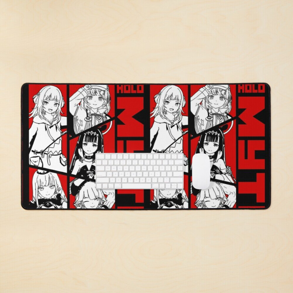 Desk Mat Myth Panel Large Gaming Mouse Pad 35X16 Inch Red 7802738330045