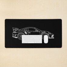 Desk Mat Porsche GT3 RS Large Gaming Mouse Pad 35x16 inch