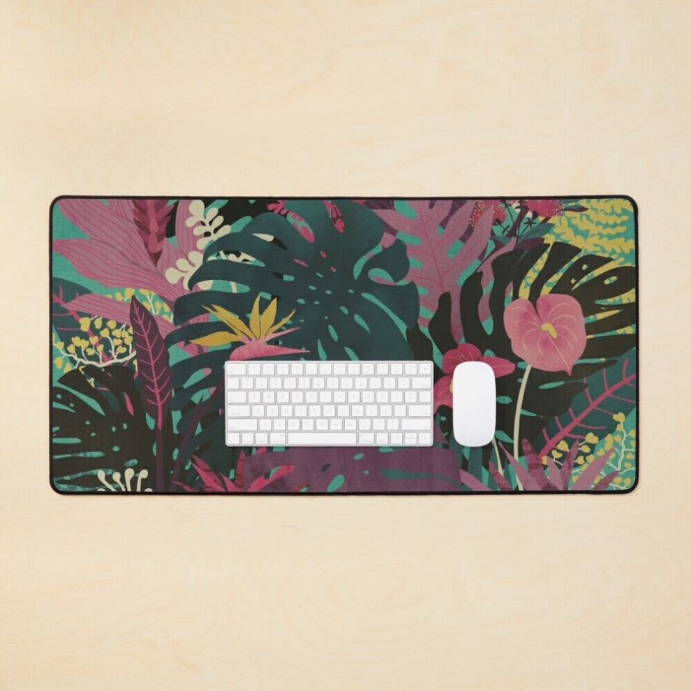 Desk Mat Tropical Tendencies Large Gaming Mouse Pad 35X16 Inch 7802738324990