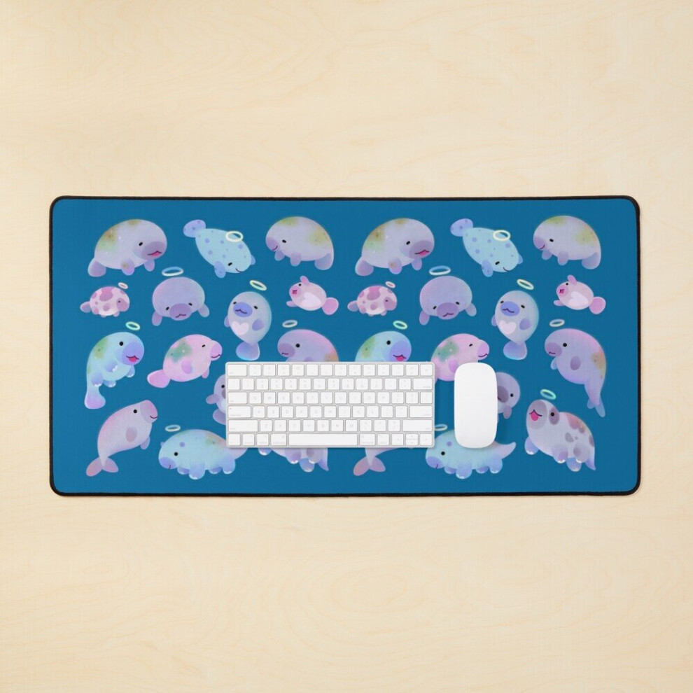 Desk Mat Sea Cow (Sirenians) Large Gaming Mouse Pad 35X16 Inch 7802738359701