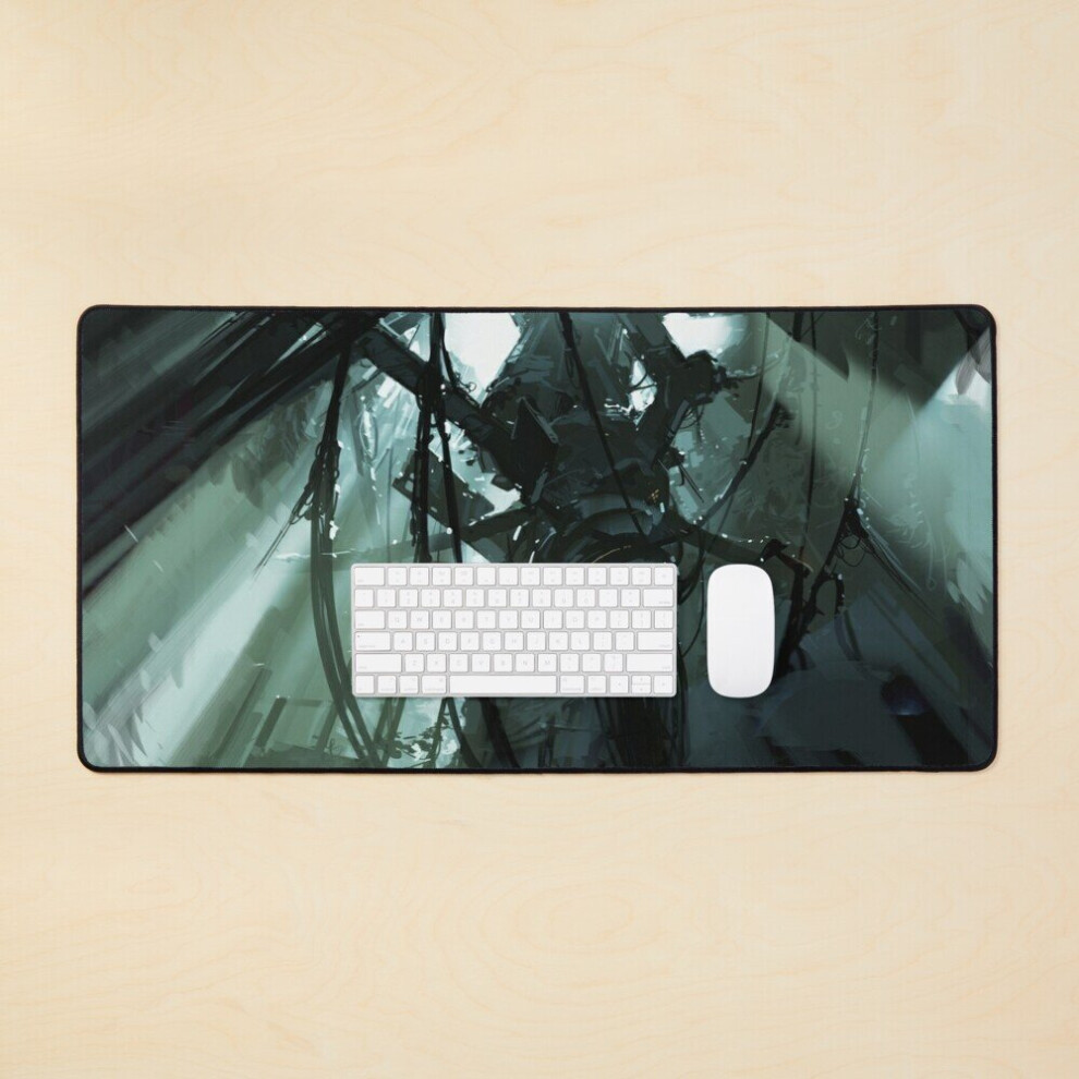 Desk Mat Portal 2 Old Facility Large Gaming Mouse Pad 35X16 Inch 7802738376654