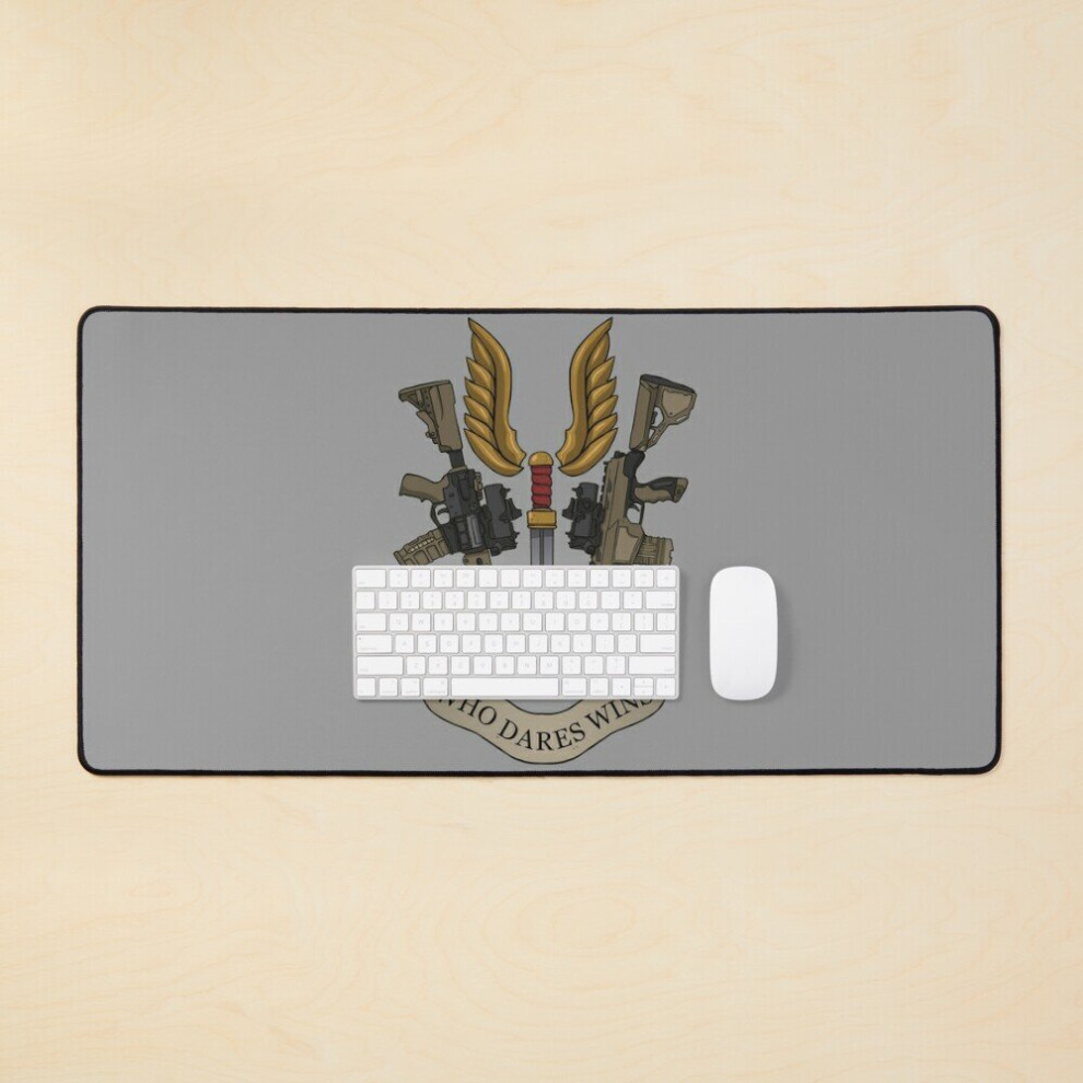 Desk Mat Who Dares Wins Team Members Only Large Gaming Mouse Pad 35X16 Inch 7802738327564