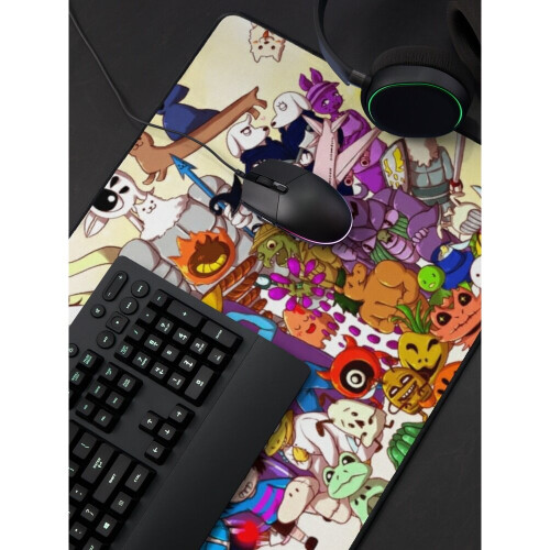 Desk Mat Undertale Video Game Artwork  Large Gaming Mouse Pad 35x16 inch 2