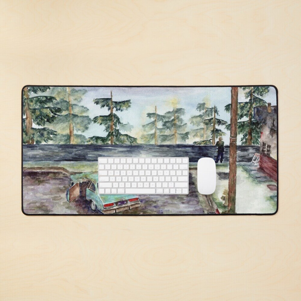 Desk Mat The View Silent Hill Game Large Gaming Mouse Pad 35X16 Inch 7802738373851