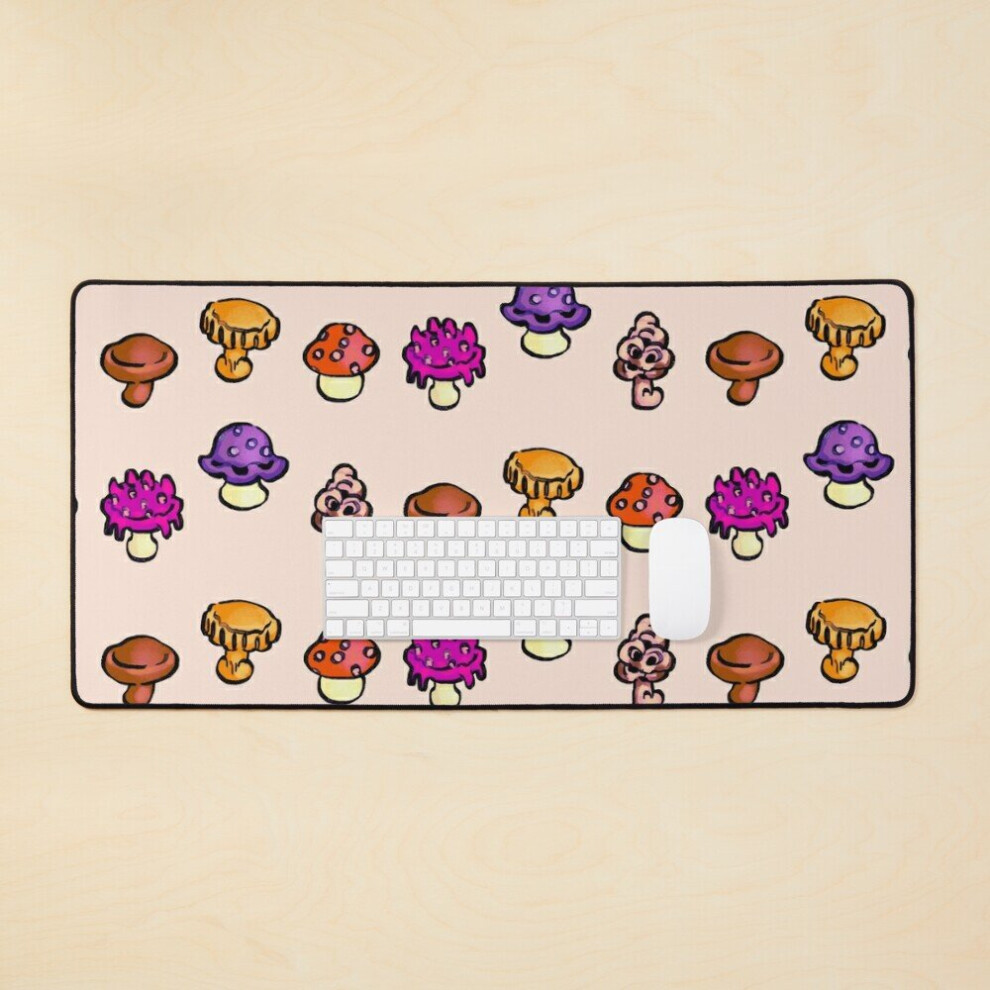Desk Mat I Draw All The Mushroom Forage Items / Stardew Valley Large Gaming Mouse Pad 35X16 Inch 7802738334555