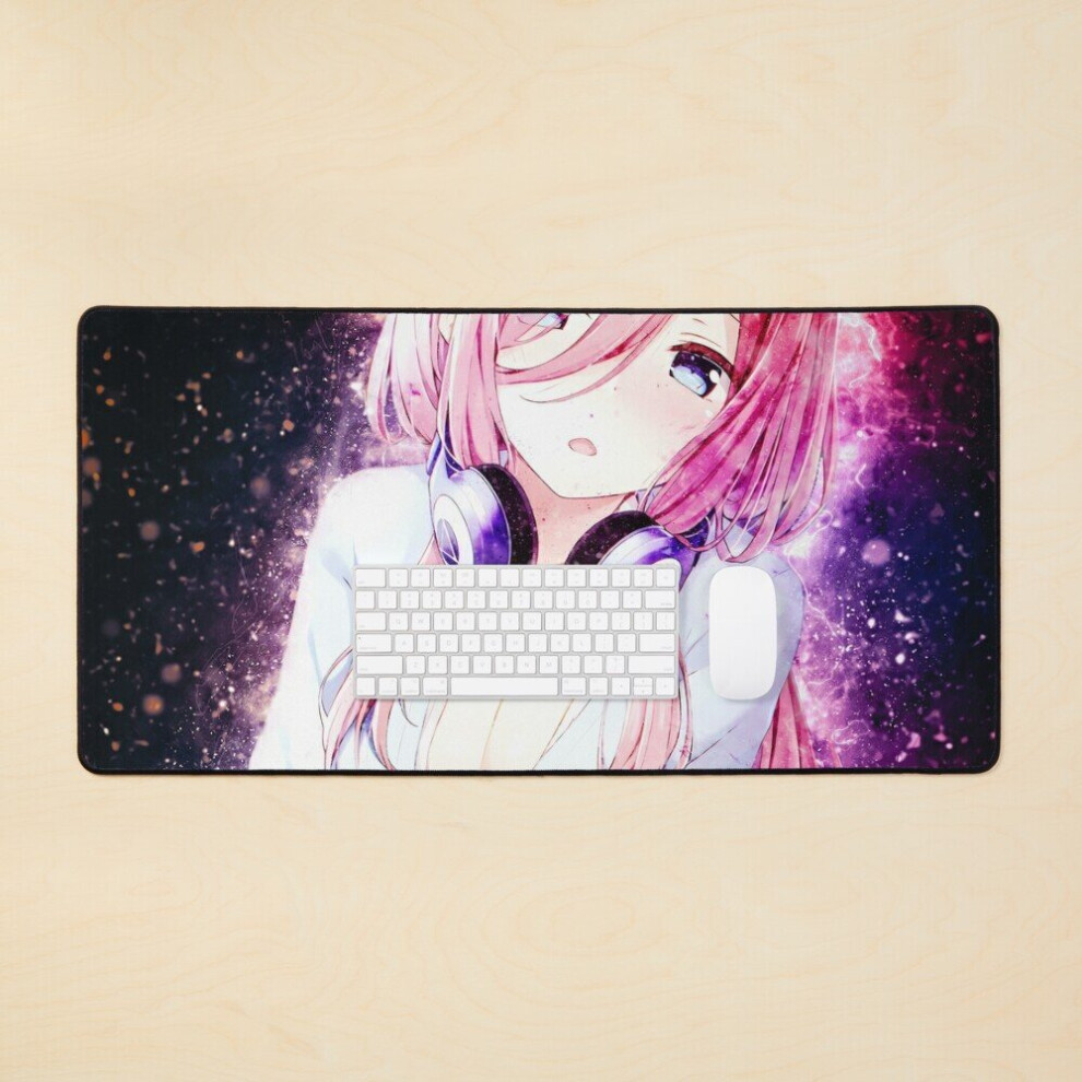 Desk Mat Miku Nakano The Quintessential Quintuplets Large Gaming Mouse Pad 35X16 Inch 7802738359176