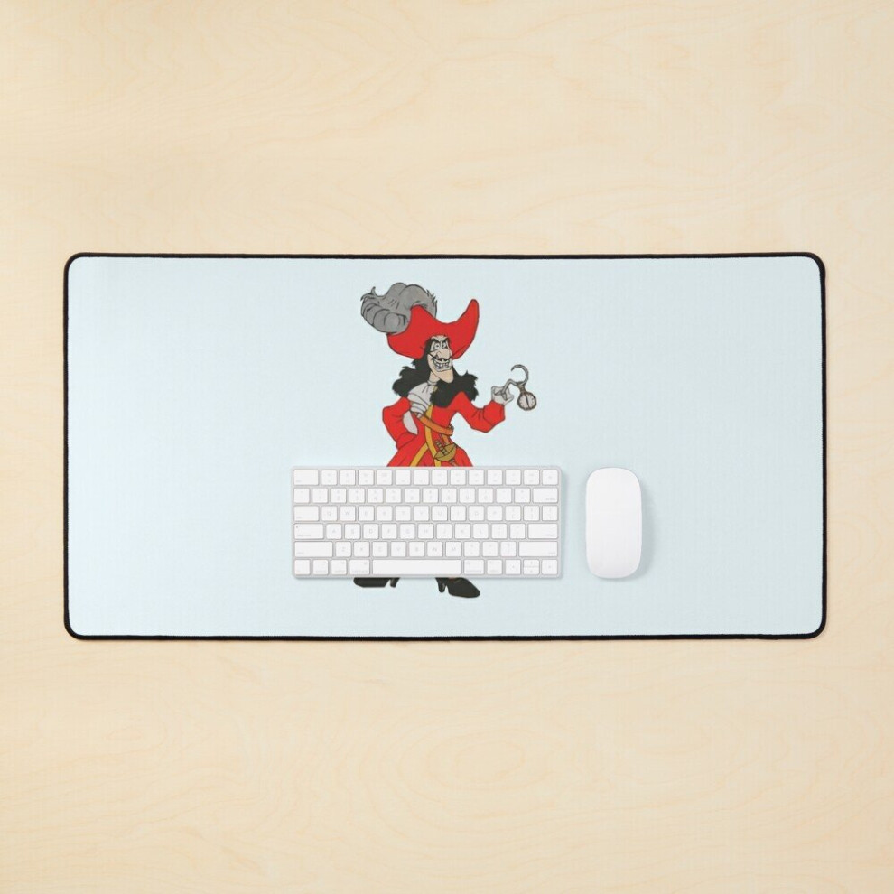 Desk Mat Captain Hook Large Gaming Mouse Pad 35X16 Inch 7802738345704