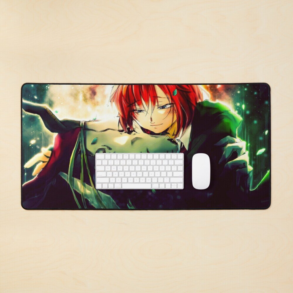 Desk Mat Elias Ainsworth Chise Hatori The Ancient Magus Bride Large Gaming Mouse Pad 35X16 Inch 7802738324556