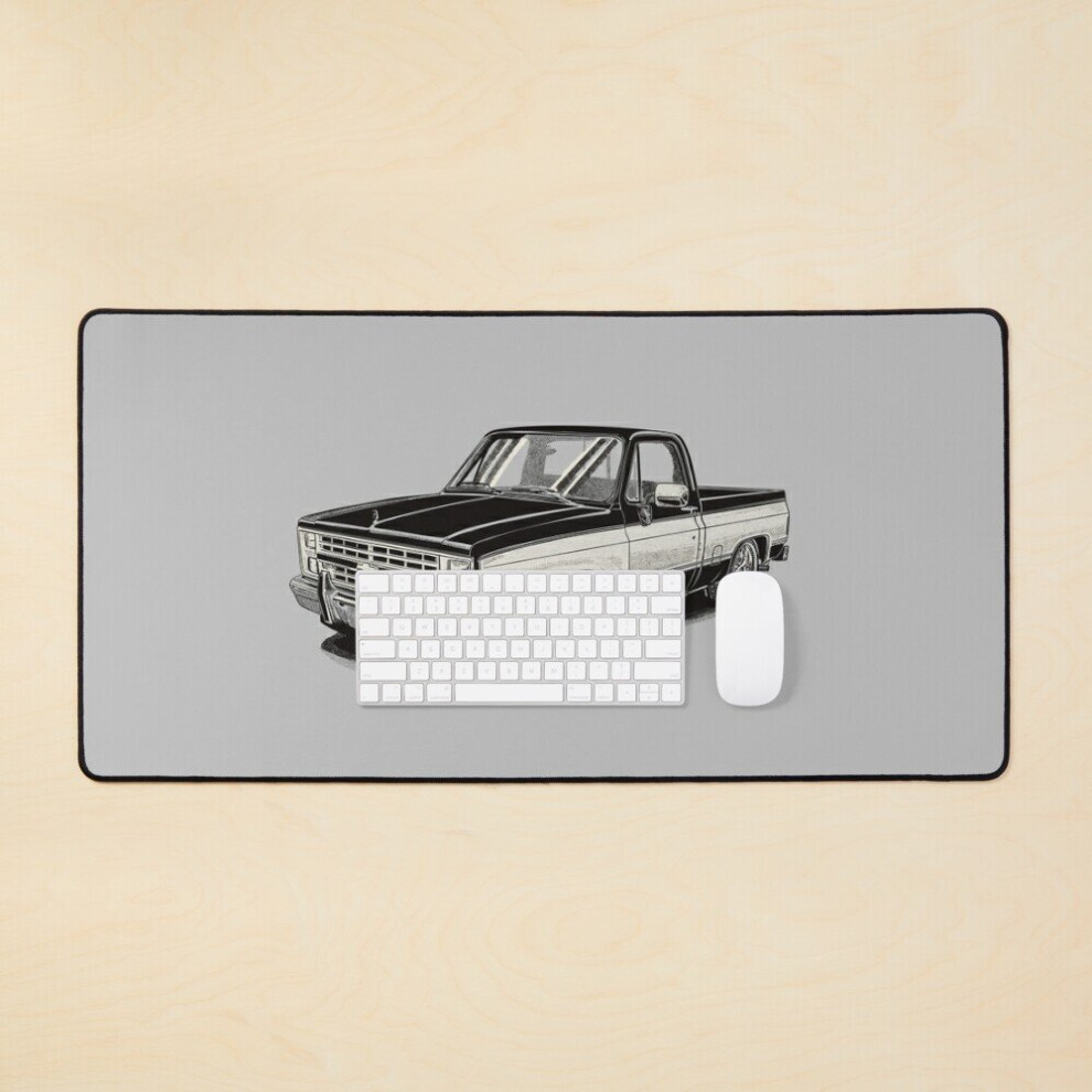Desk Mat 87'S Chevy C10 Silverado Large Gaming Mouse Pad 35X16 Inch 7802738379655