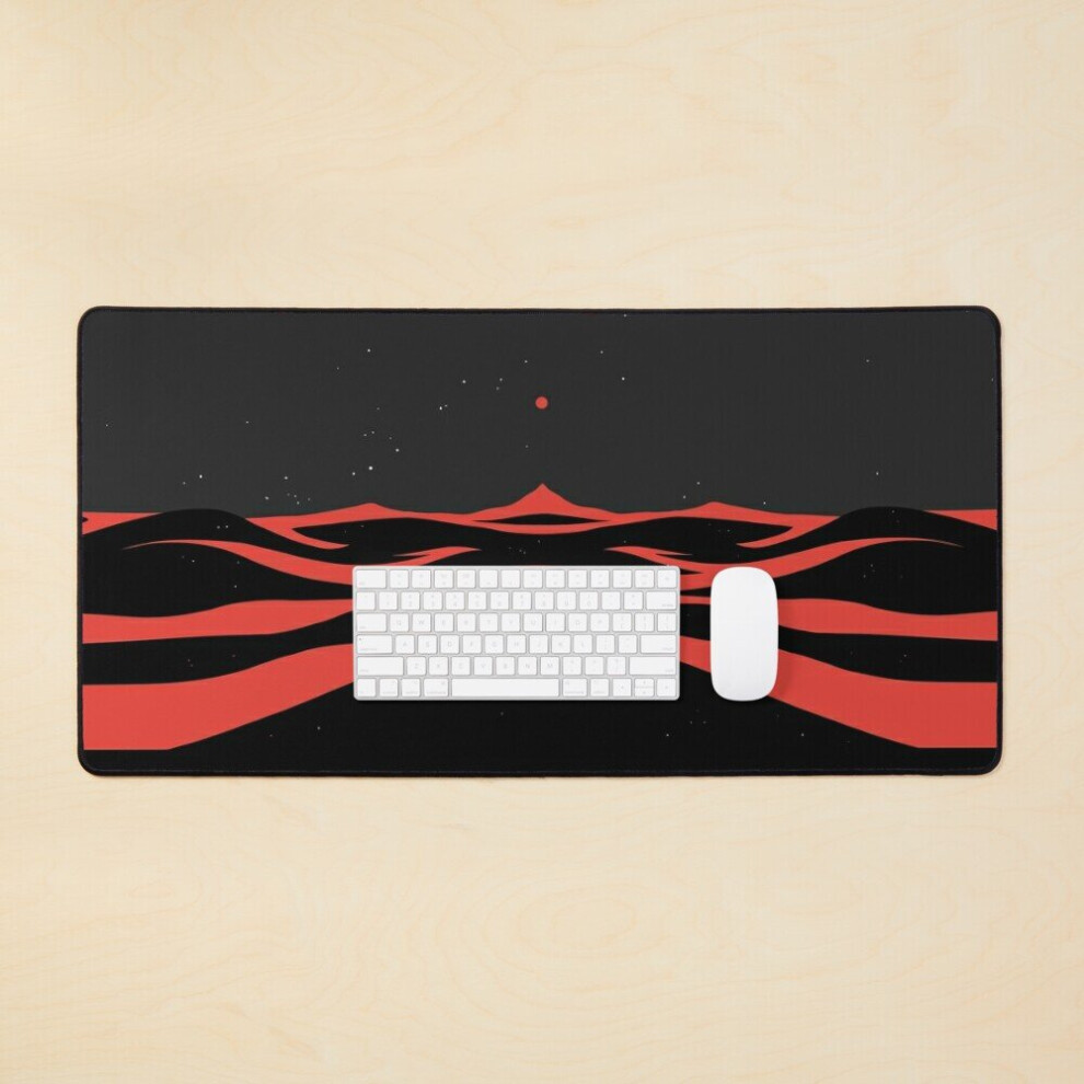 Desk Mat Dunes Ii Large Gaming Mouse Pad 35X16 Inch Black 7802738341348