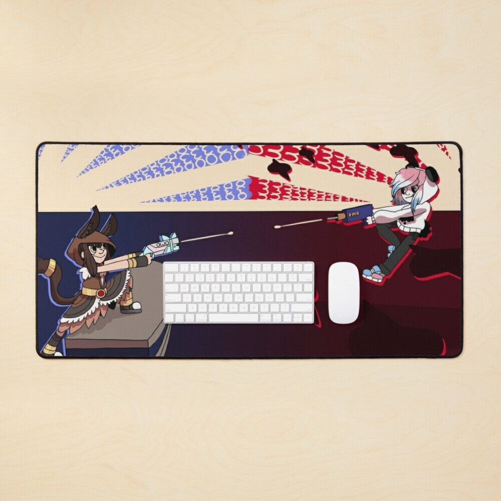 Desk Mat Owo Vs Uwu Large Gaming Mouse Pad 35X16 Inch 7802738327601