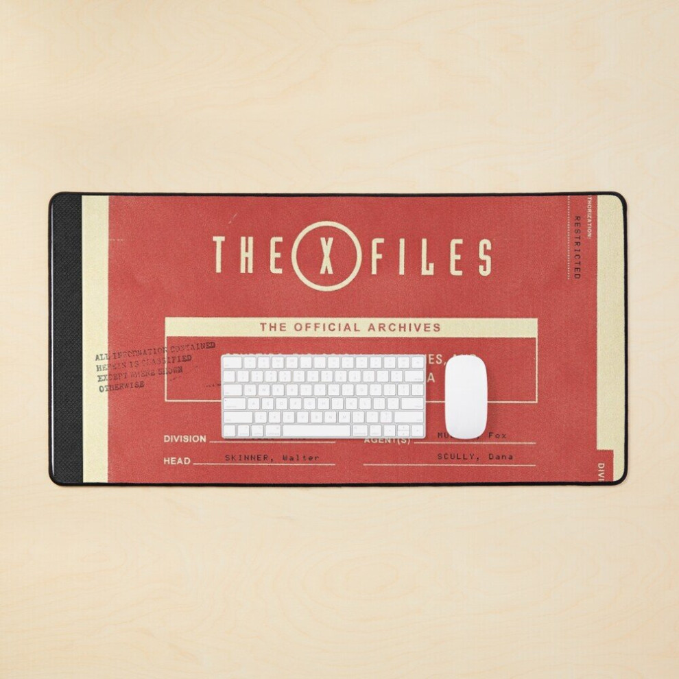 Desk Mat The X-Files Fbi Official Folder Large Gaming Mouse Pad 35X16 Inch 7802738352061