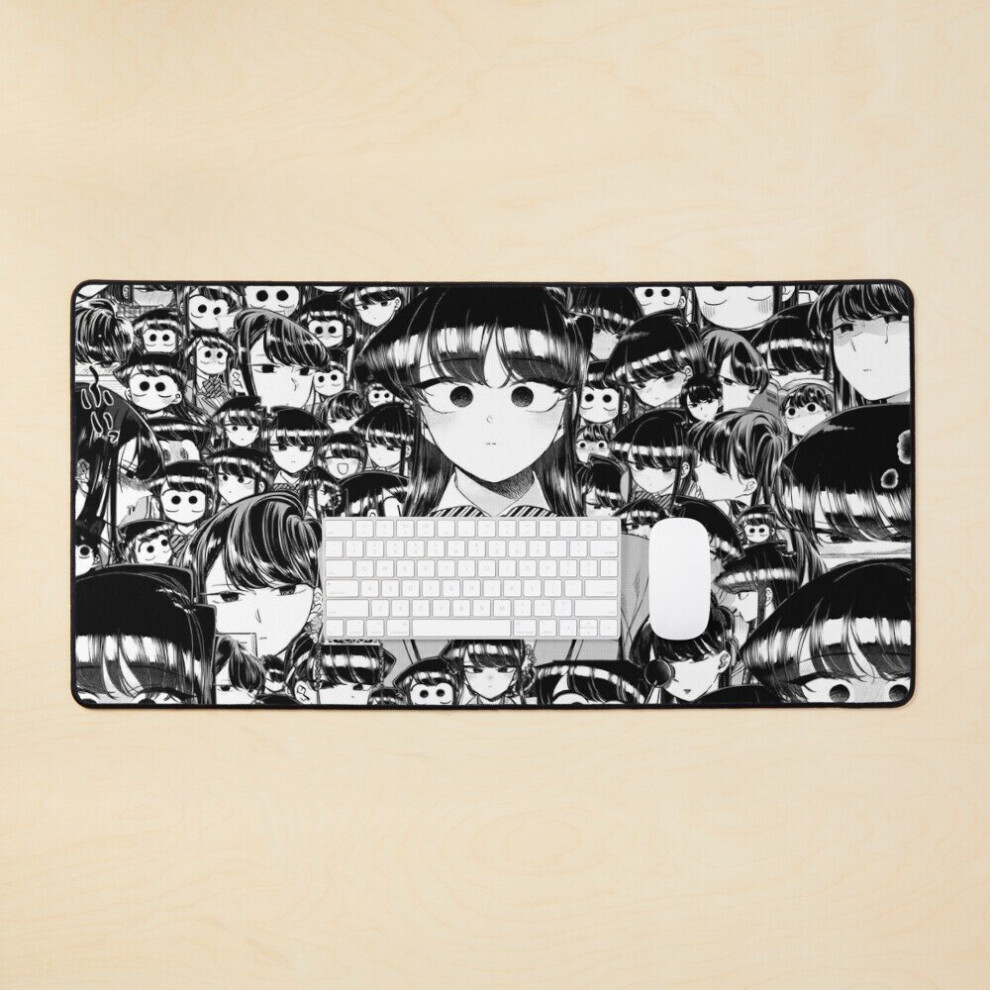 Desk Mat Komi Shouko Komi San Can't Communicate Large Gaming Mouse Pad 35X16 Inch 7802738356311