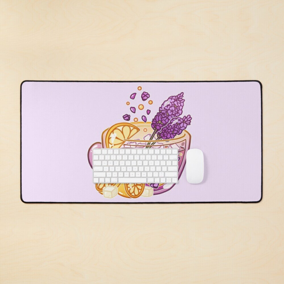 Desk Mat Lemonade Large Gaming Mouse Pad 35X16 Inch Lavender 7802738372052