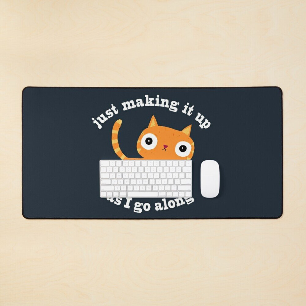 Desk Mat Just Making It Up Large Gaming Mouse Pad 35X16 Inch 7802738397048